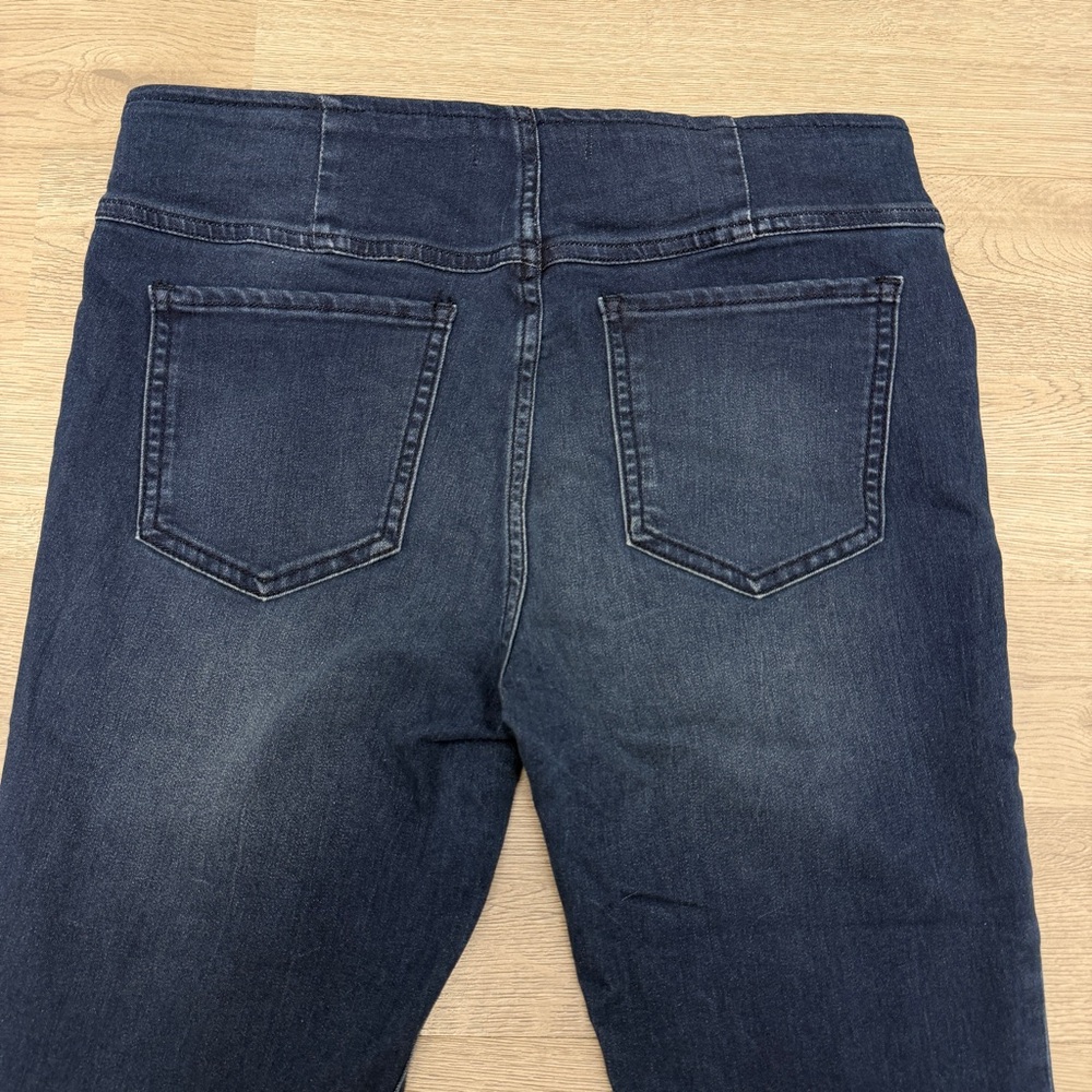 Free People We The Free Flare Jeans 29 Long Dark Wash Bell Bottom Stretch Boho - Picture 3 of 10